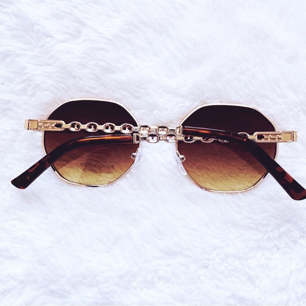 Phoebe Brown Geometric Sunglasses - Picture 12 of 13